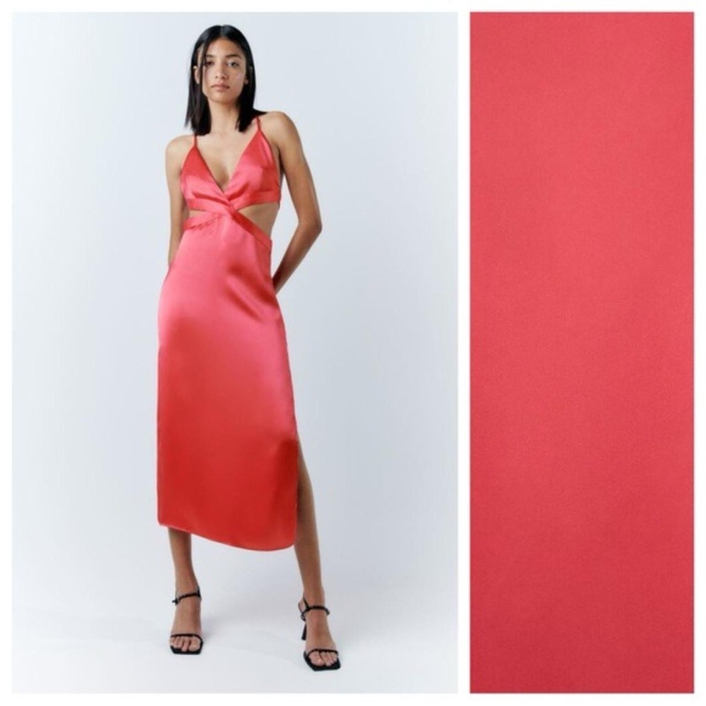 Zara silky midi dress - size S